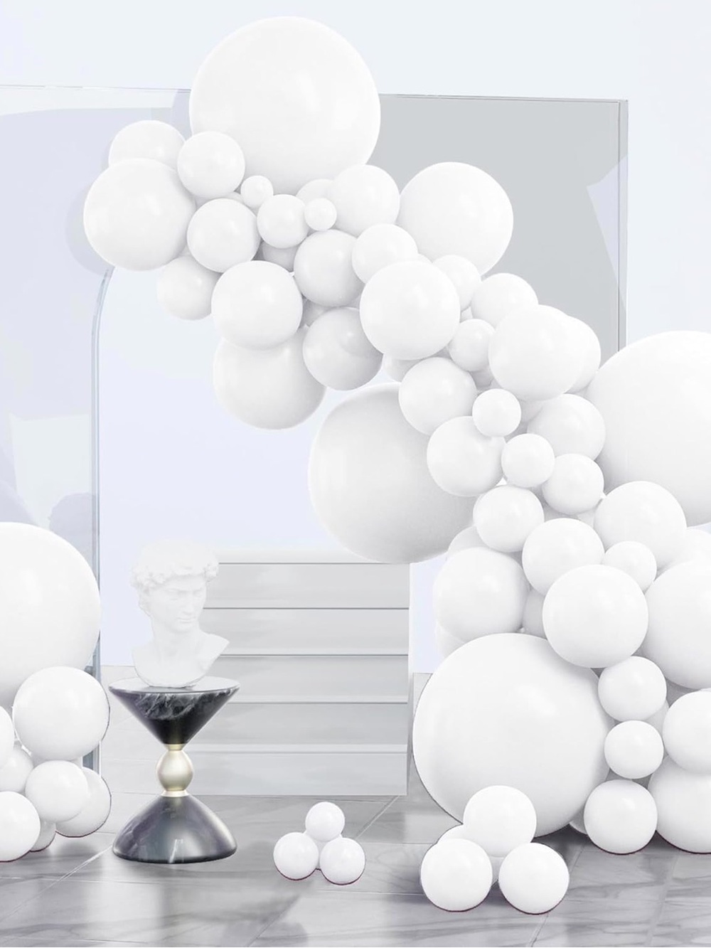 Matte White Balloon Garland Arch for Home Party Supplies